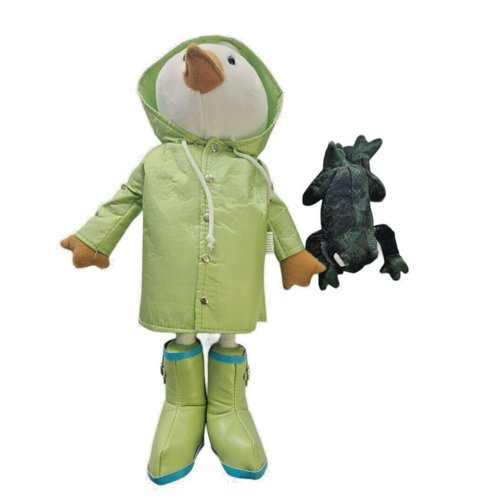 Debi Lily Duck with Rain Coat and Frog Friend‎